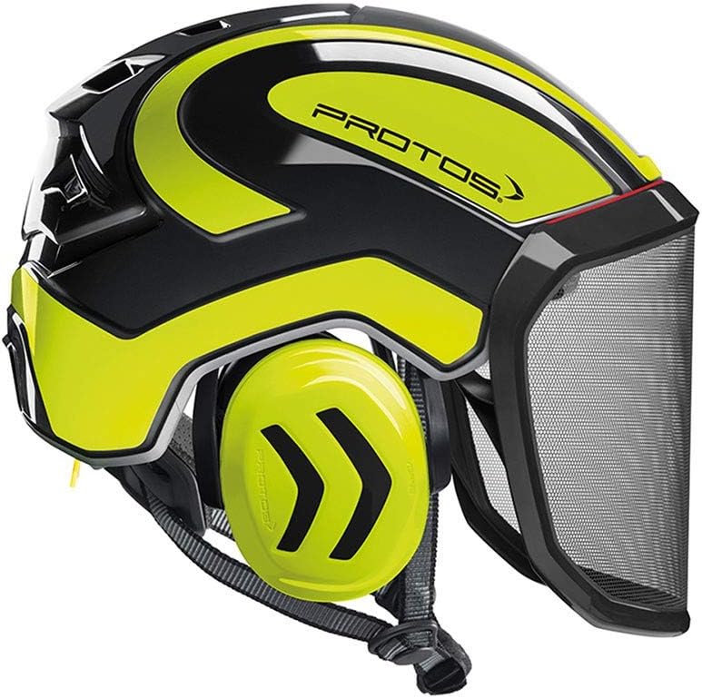Protos Integral Arborist Helmet - Yellow & Black, Adult