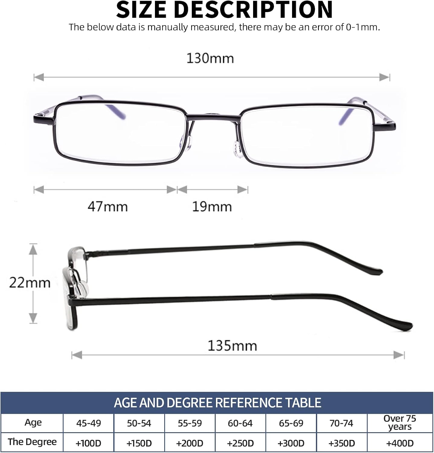 Blue Light Blocking Reading Glasses - Slim Pocket Readers with Pen Clip Case Mini Lightweight Readers