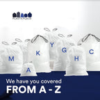 Custom Fit Trash Bags, Compatible with simplehuman Code N (50 Count) White Drawstring Garbage Liners 12-13 Gallon /