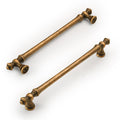 10 Pack Antique Brass Cabinet Pulls 7.5"