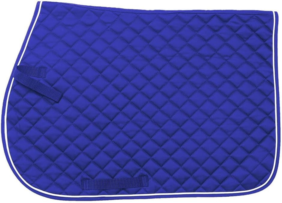 EquiRoyal Square Quilted Cotton Comfort English Saddle Pad