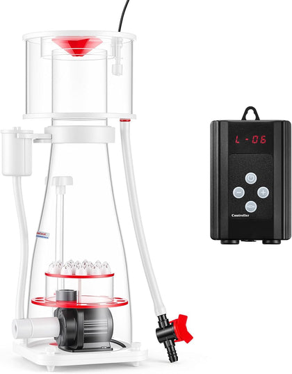 Protein Skimmer for 132-264 Gal Saltwater Aquariums In Sump with Pump, Protein Skimmer with DC Pinwheel Pump