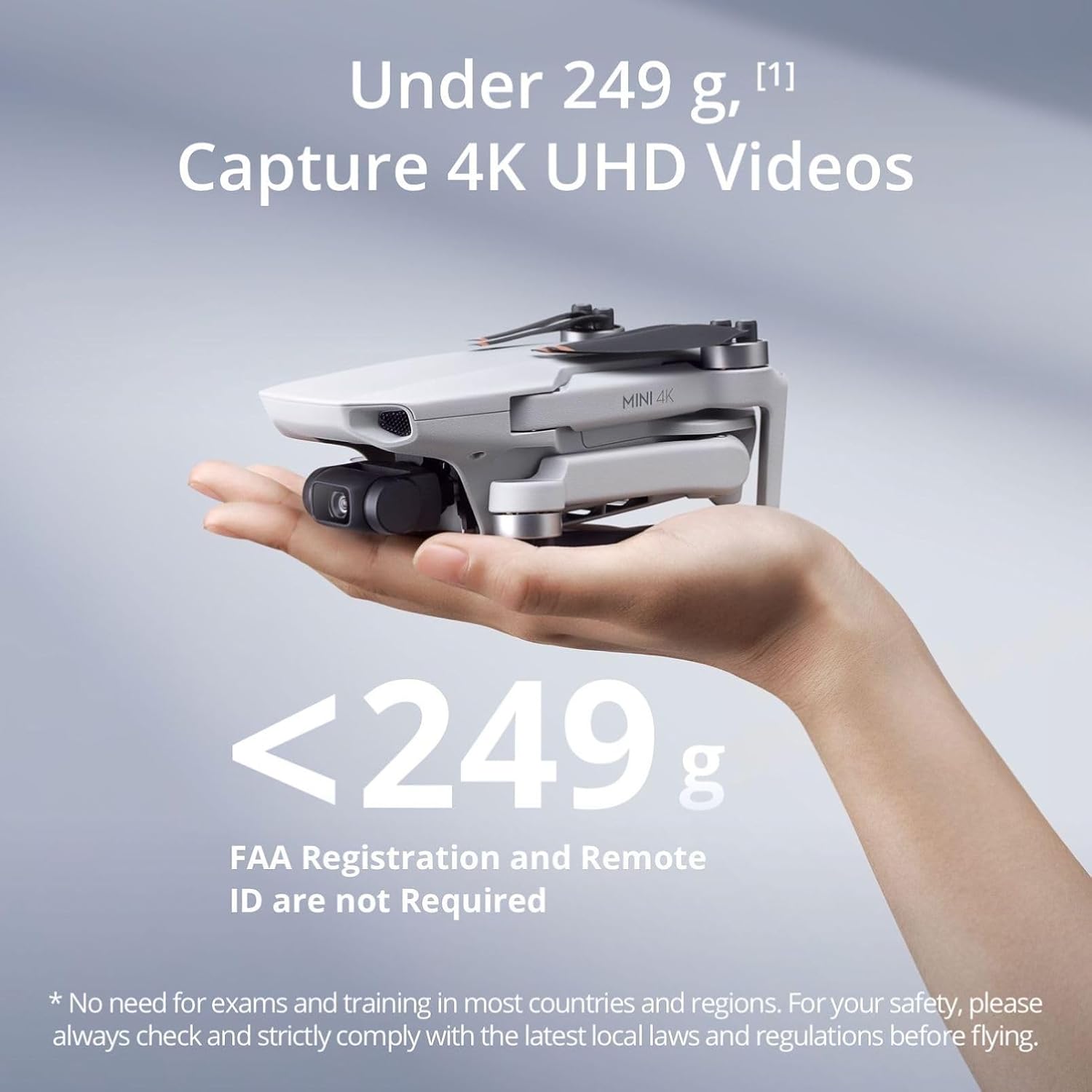 Mini 4K Camera Drone Combo, Drone with 4K UHD Camera for Adults, Under 249 g, 3-Axis Gimbal Stabilization, 10km Video
