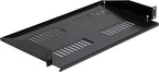 AEONS 1U Universal Server Shelf Rack Mount Vented Cantilever Center Mount Shelf 19" Server -10“ Depth Fixed Server Rack Cabinet Shelf-2 Pack