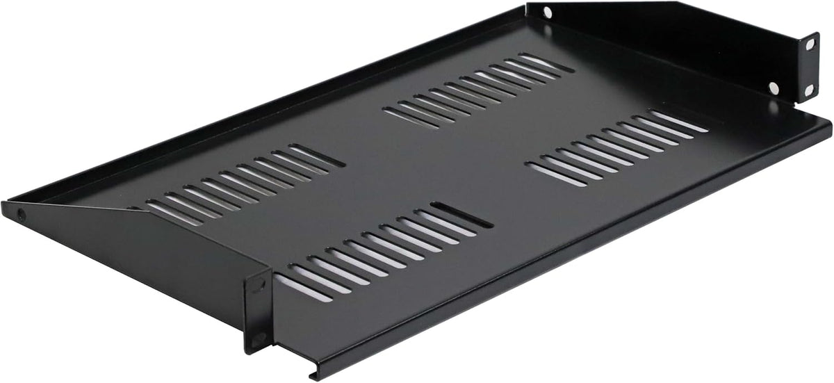 AEONS 1U Universal Server Shelf Rack Mount Vented Cantilever Center Mount Shelf 19" Server -10“ Depth Fixed Server Rack Cabinet Shelf-2 Pack
