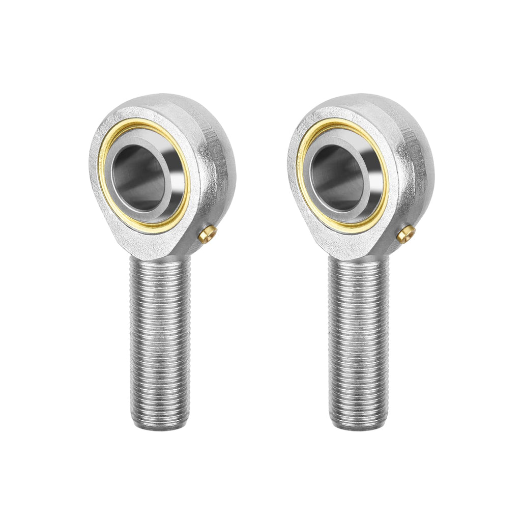 HiPicco POSB8 Rod End Bearing, 2pcs 1/2-inch Bore Pre-Lubricated 1/2-20 Male Thread Right Hand Heim Joint