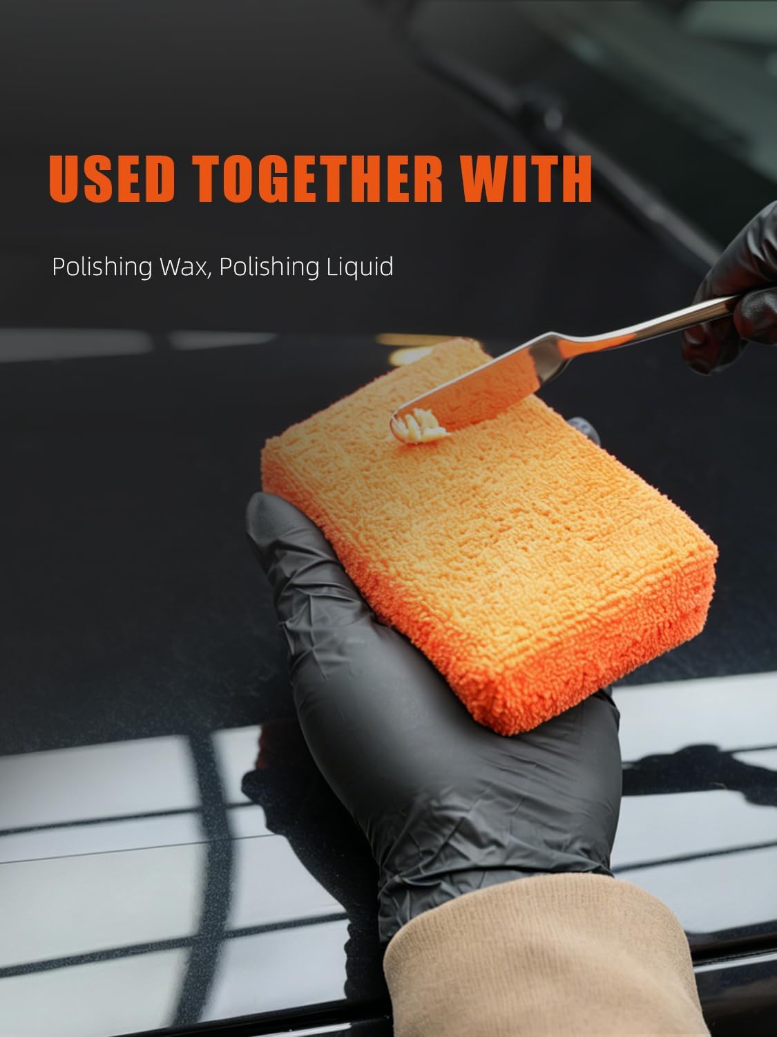 Microfiber Applicator Pad, SPTA Premium Microfiber Sponge and Cleaning Pads,Ultra-Soft, Safe for Sealants, Tire
