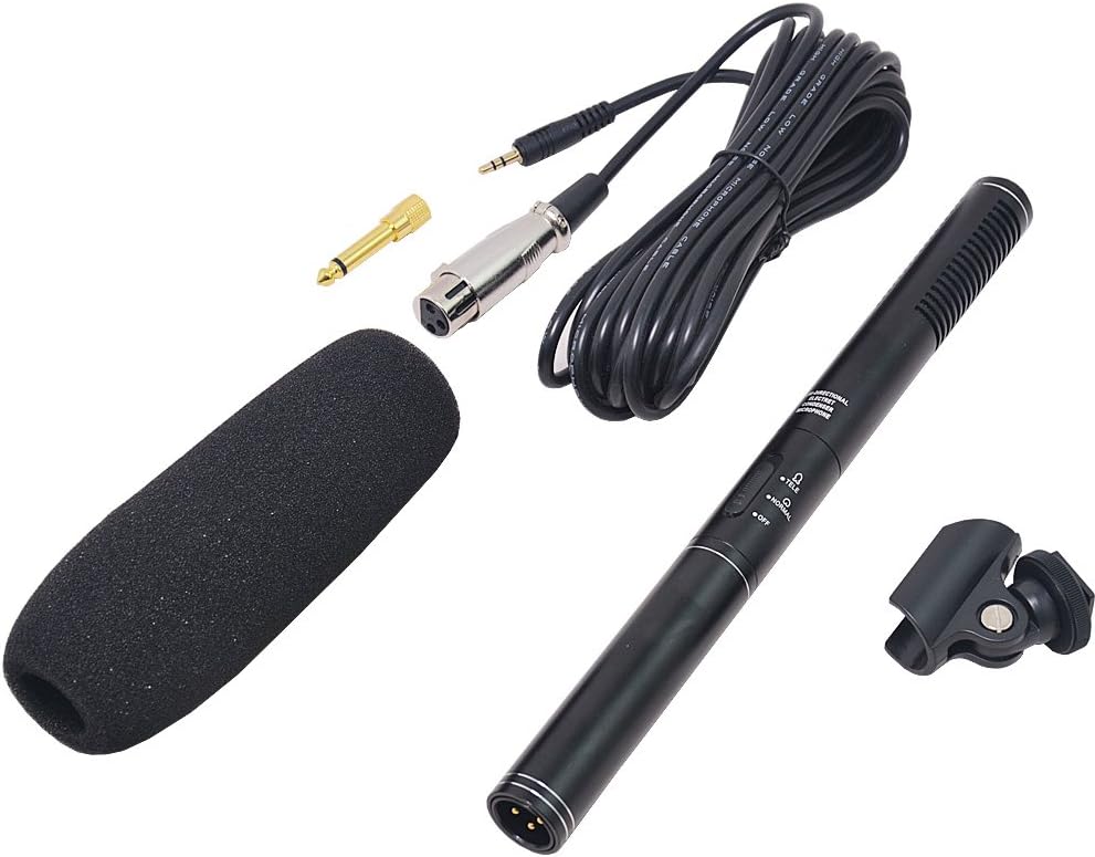 Condenser Interview Microphone Photography Shotgun Mic for Video Camcorders DSLR DV Camcorder 11 inches/27cm Camera