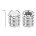 10pcs Flat Hex Socket Set Screws-M10-1.5x12mm 18-8 Stainless Steel