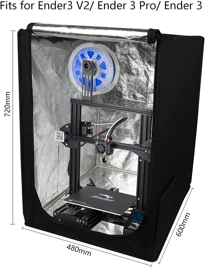 Creality 3D Printer Enclosure Fireproof and Dustproof Tent Constant Temperature Protective Cover Room for Creality