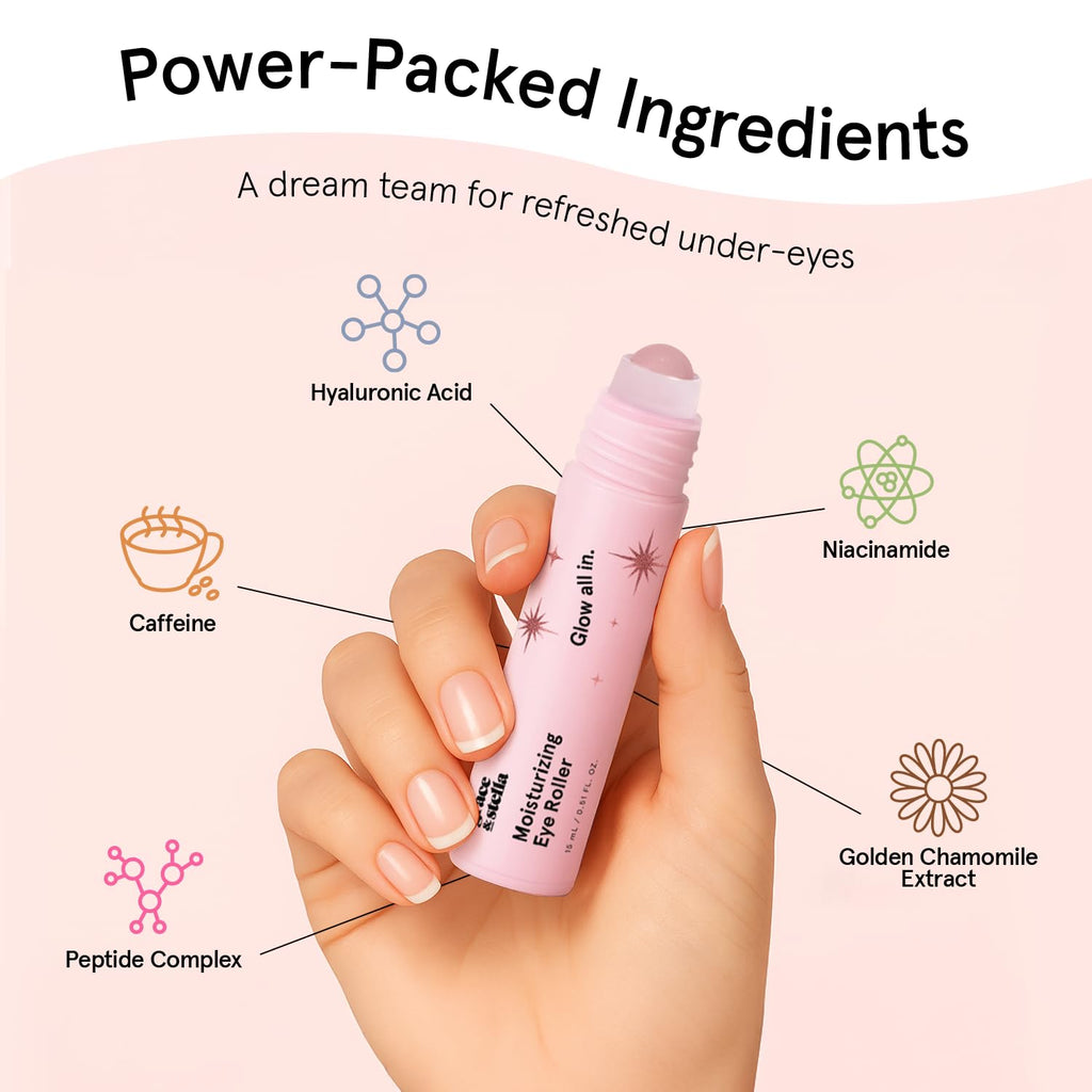 Under Eye Brightener with Rose Quartz Rollerball