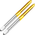2Pcs 10-24 UNC Thread Tap for Metal,10-24 UNC M2 HSS Thread Milling Tap