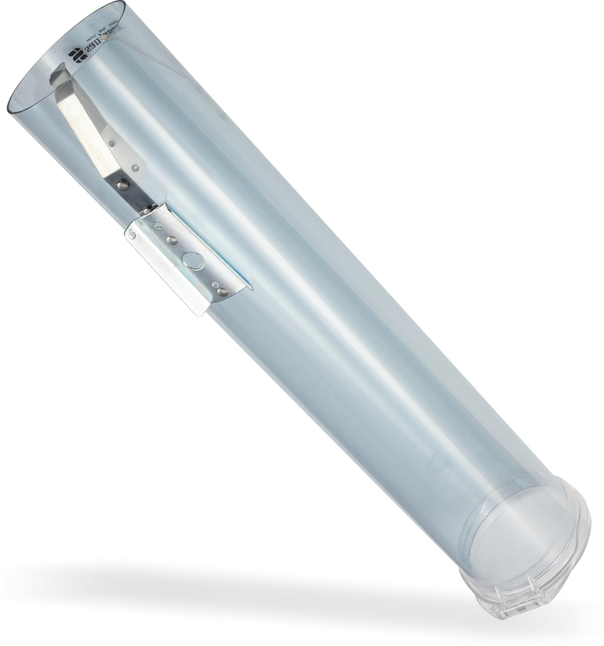 Small Pull-Type Wall-Mount Cup Dispenser, 3-5 oz, Blue