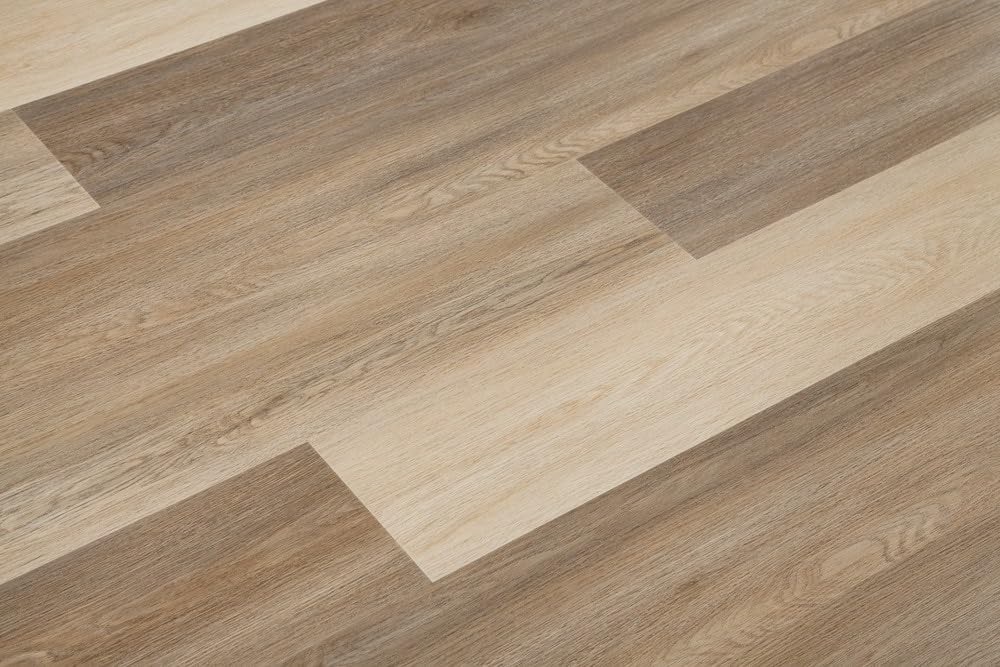 Plantinum-$3.77/sqft Vinyl Plank Waterproof Click Lock Luxury Flooring (48 in x 7-3/8 in x 6mm/22mil)