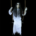 Halloween Decorations Props Hanging Swinging Girl with Creepy Expressions, Hanging Ghosts The Best Indoor and Outdoor