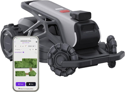 TRON AI Robot Lawn Mower with Wire-Free RTK Navigation, Robotic Lawn Mower for Large Yards, Dual Hub Motors for 65%
