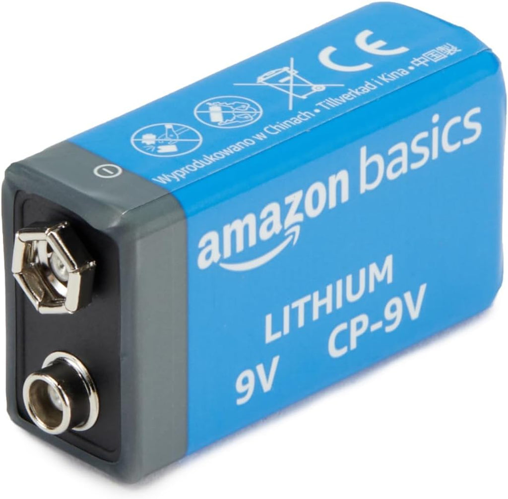 4-Pack 9 Volt Lithium High-Performance Batteries, 10-Year Shelf Life, Long Lasting Power