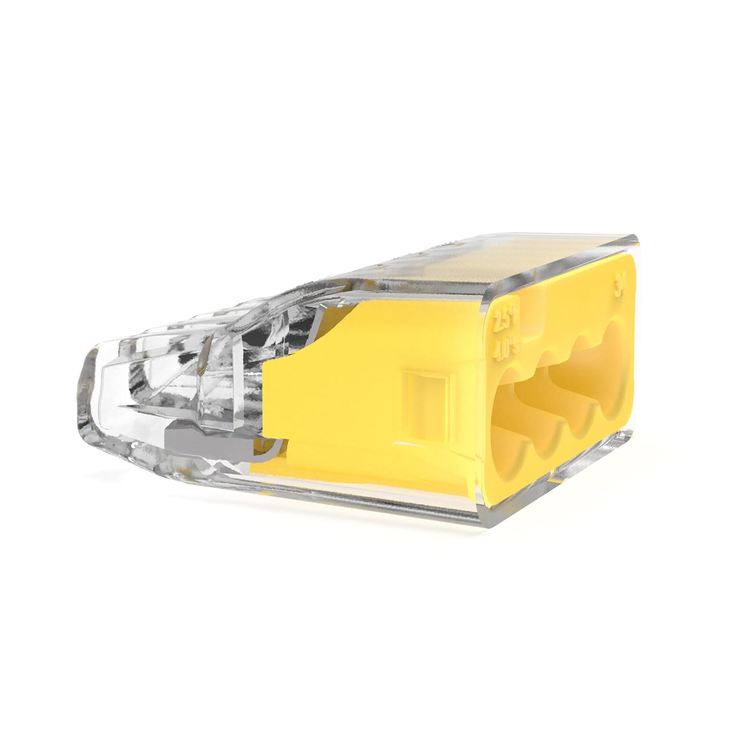 Ideal Electrical in-Sure Push-in Wire Connector, 4-Port (30-1034P), Bag of 100-Color Coded No-Twist Connectors for