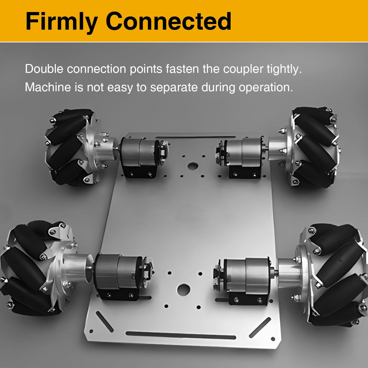 4PCS 8mm Shaft Coupler, Rigid Flange Coupling Connector