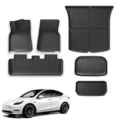 Floor Mats for Tesla Model Y 2024 2023 2022 2021 TPE All Weather