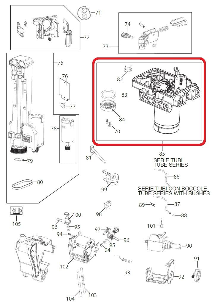 Mechanics Valve compatible with Delongi Coffee Machines