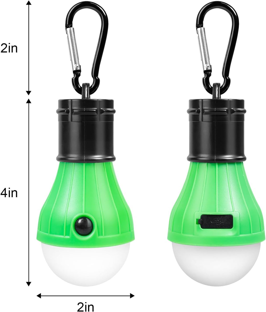 Led Camping Lantern USB Rechargeable,Outdoor Tent Lights | Camping Hanging,with Clip Hook Camping Flashlight (4 Packs