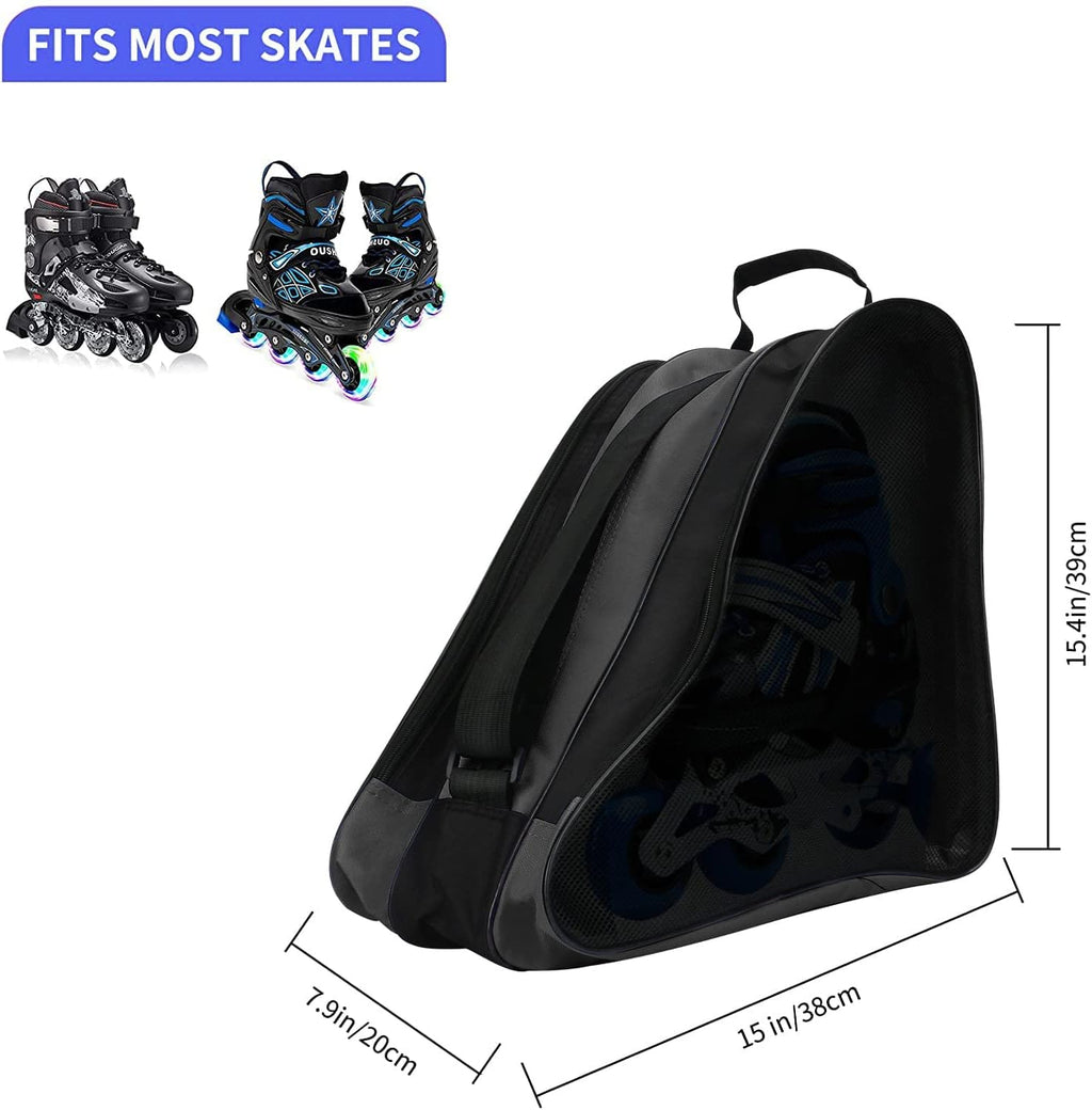 Roller Skate Bag, Breathable Ice Skate Bags, Figure Skating Bag, Roller Skate Accessories for Kids and Adults