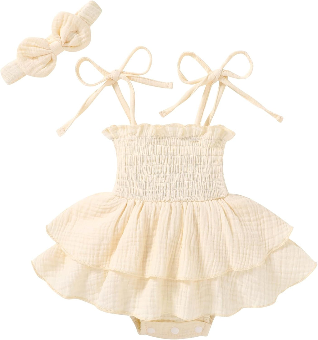 Baby Girl Clothes Infant Summer Romper Dress Sleeveless Outfit