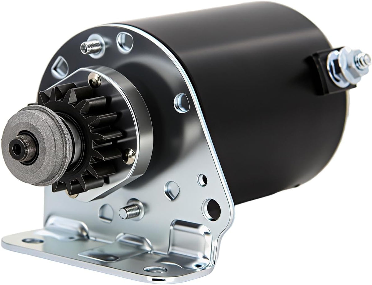 5742N Starter Motor 16 Teeth Compatible with L118 L120 Briggs & Stratton for Lawn Mower 7-22Hp41022003 497595 497594 391423 390838 392749 394805 491766 693054 SBS0001 AM122337 LG497595 (Steel Gear)