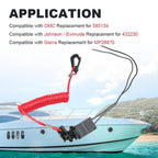 585134 Kill Switch with Safety Lanyard Compatible with Johnson Evinrude
