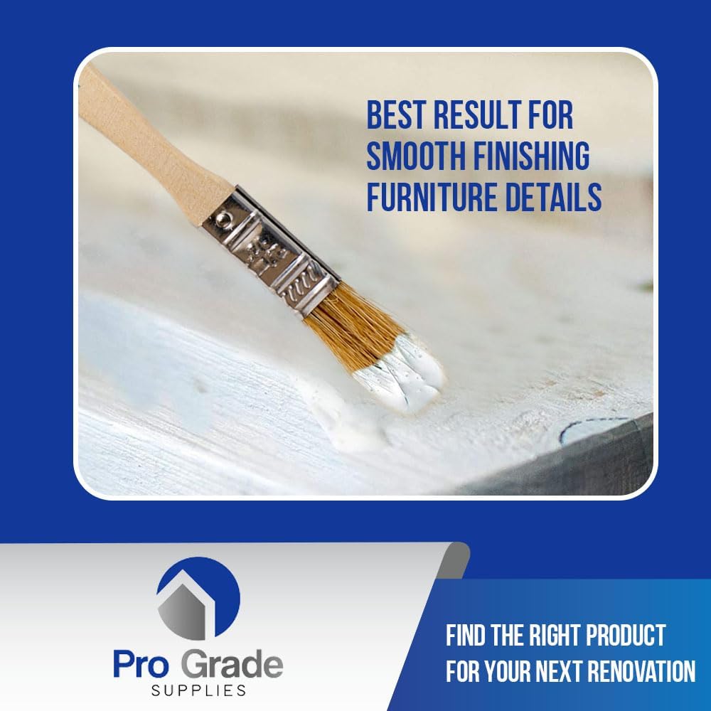 Chip Paint Brushes - 96 Ea 1/2 Inch Chip Paint Brush Light Brown