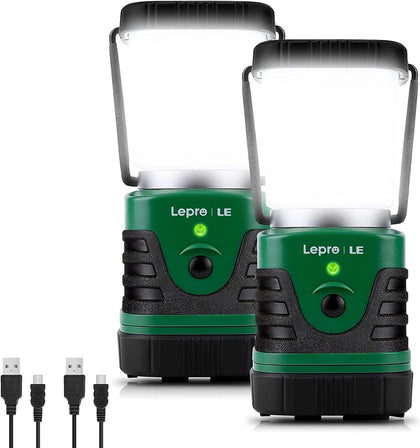 1000LM LED Camping Lantern Rechargeable, 4400mAh, 4 Light Modes | Camping Essentials, Waterproof Lantern Flashlight