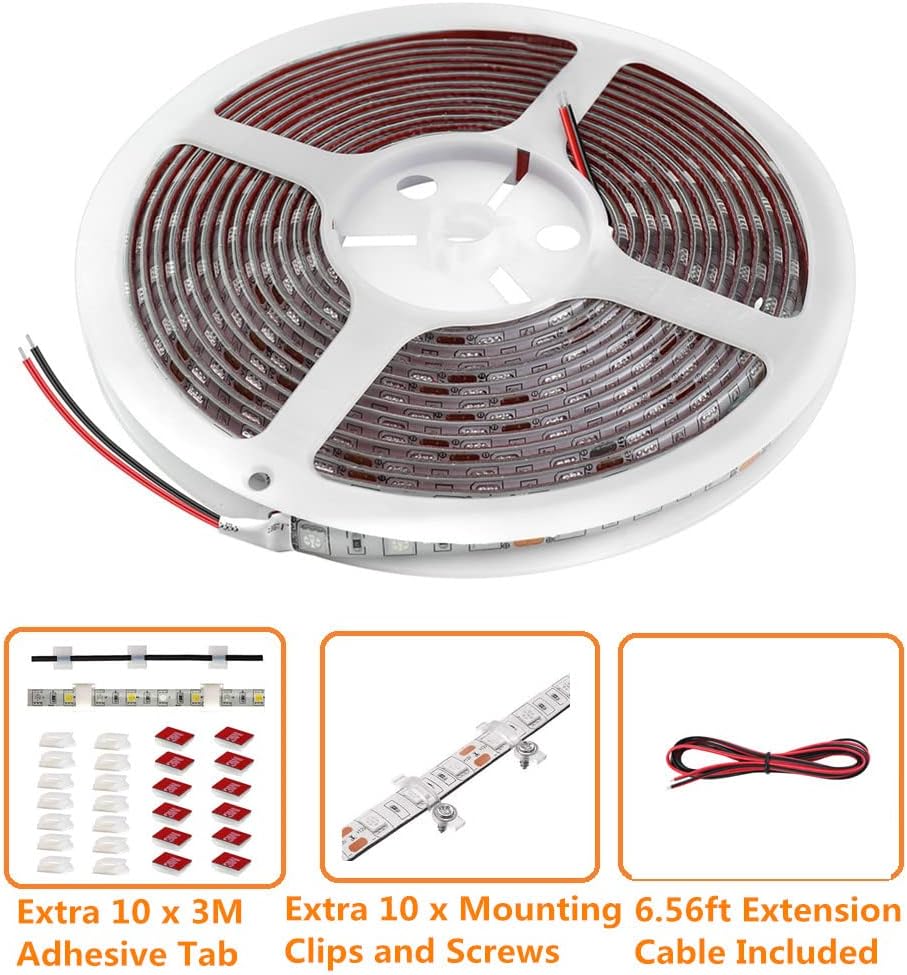 LED Boat Strip Lights, 32.8FT Green Marine Pontoon Led Lights, Waterproof