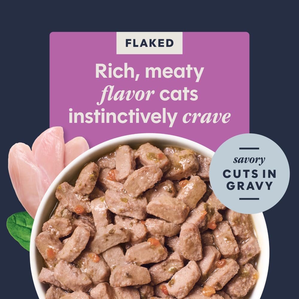 Flaked Entrees, Wet Canned Cat Food, Rabbit, 3 oz. (24 Count)