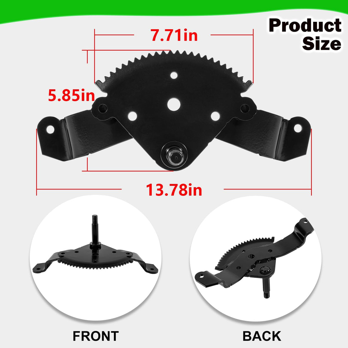 AM136297 Steering Sector Gear For X300 X320 X340 X500 X520 Lawn Tractor, Replace AM136297 M151206