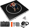Inflatable Wrestling Mat for Jiu Jitsu, 4-Inch Thick with 600W Pump | FAST SETUP - 2-3 minutes each to inflate and