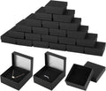 24pcs Jewelry Gift Boxes, Black Small Packaging for Jewelry Storage