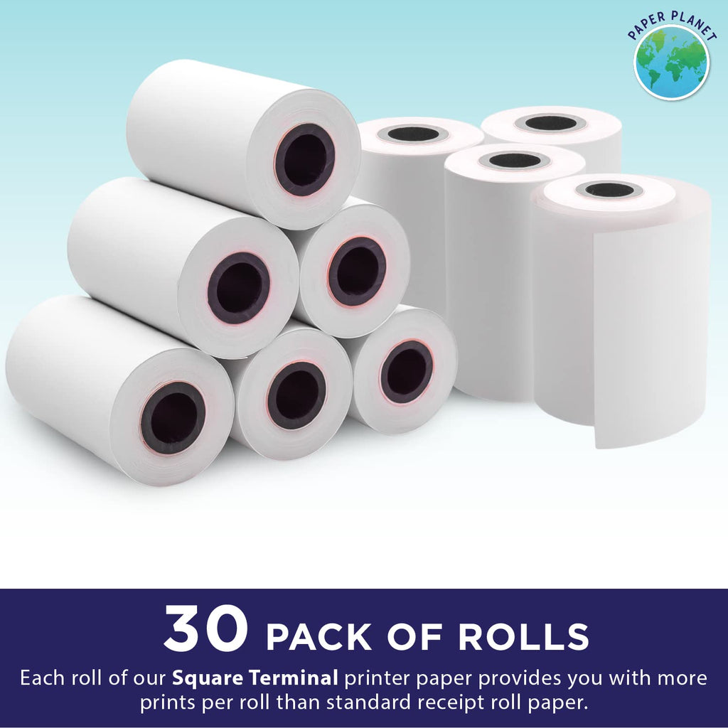 Thermal Receipt Paper for Square Terminal | SPD2-01 | 30 Rolls