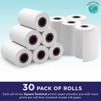 Thermal Receipt Paper for Square Terminal | SPD2-01 | 30 Rolls
