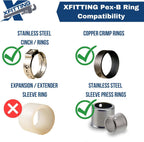 2 Pack XFITTING 1 Inch Pex x 1 Inch Pex Female NPT Elbow