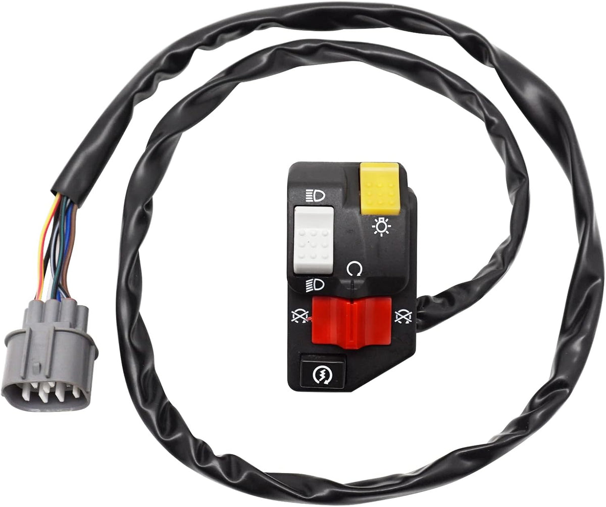 M MATI Handlebar Control Switch Button Start Kill Stop Headlight for Honda Foreman 500 2005-2006 35200-HP0-A01