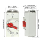 Disconnect Switch 3Pole 500VAC IP66 Waterproof Outdoor Isolation Switch 35A