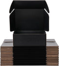 Black Shipping Boxes 8x6x3 Inches, 20 Pack