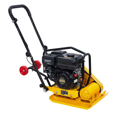 7HP Plate Compactor, 212cc Gas Engine 5600 VPM 2500 lbs Compaction Force