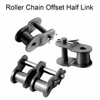 BE-TOOL 4 Pack Roller Chain Offset Half Link Crank Link 12A 12B 16A 16B 20A 24A Carbon Steel (16B-1)