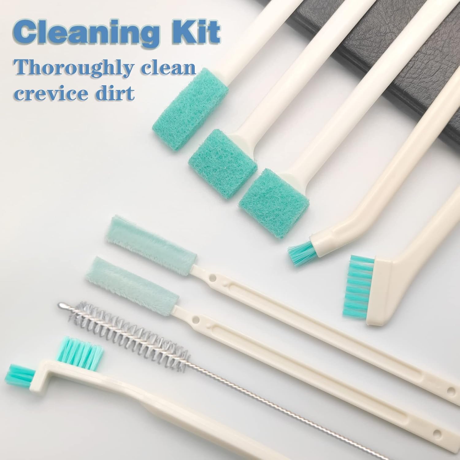 Small Household Cleaning Brushes by ELEMGULY,18 Pcs Crevice Brush for Hole, Gap, Corner, Space, Micro Crevice Scrub