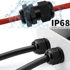 MAKERELE Cord Grip NPT Cable Glands Kit for Electrical Waterproof Box