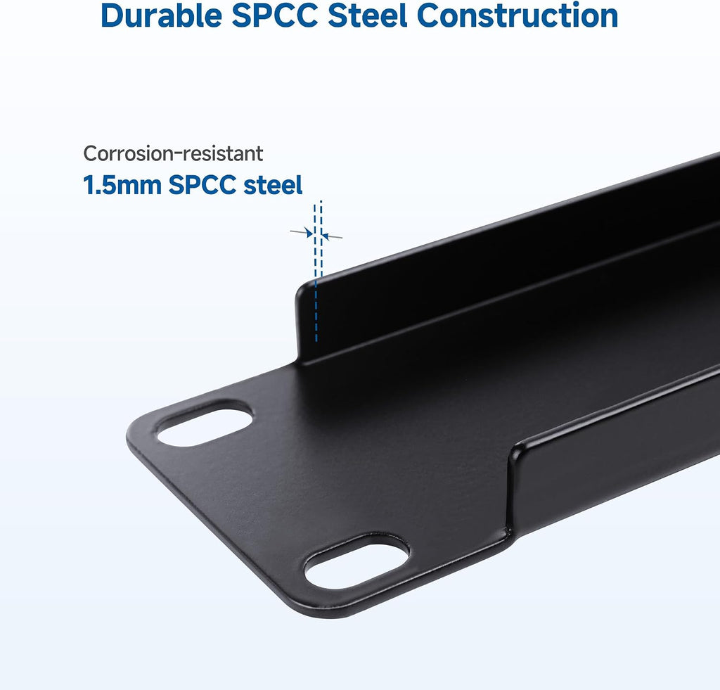 Cable Matters 2-Pack 1U Blank Panels for 19-Inch Server Rack, Black