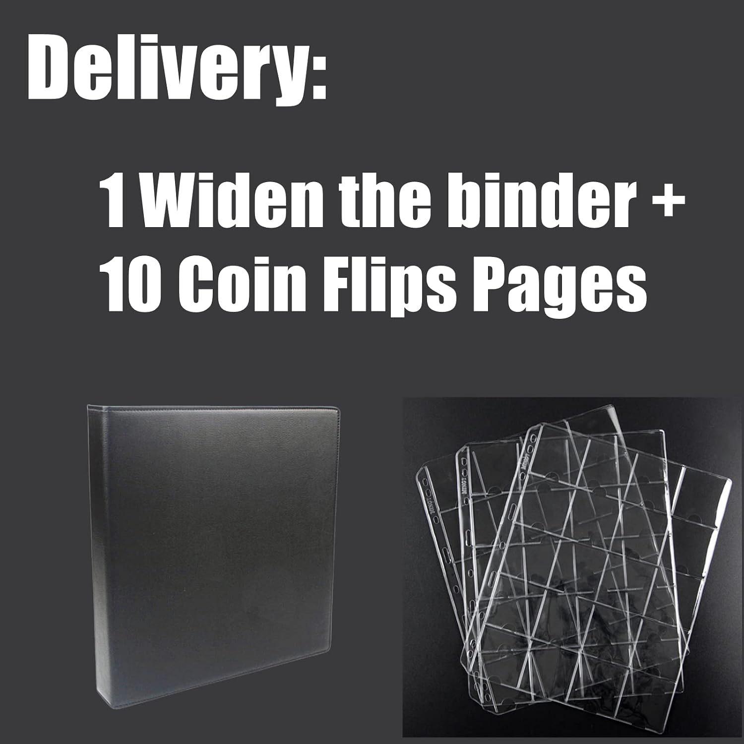 Binder with Sleeves for 2x2 Coin Flips, 200 Pockets Storage Books | Coin Flips Album