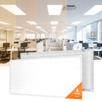 2x4 LED Flat Panel Light Drop Ceiling, 6000K-3000K Selectable